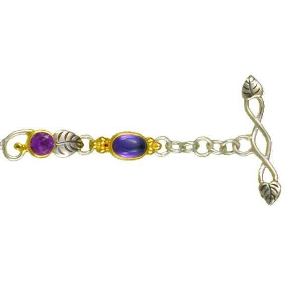 Sterling Silver and 22K Gold Vermeil Enchanted Garden Bracelet - Picture 4 of 5